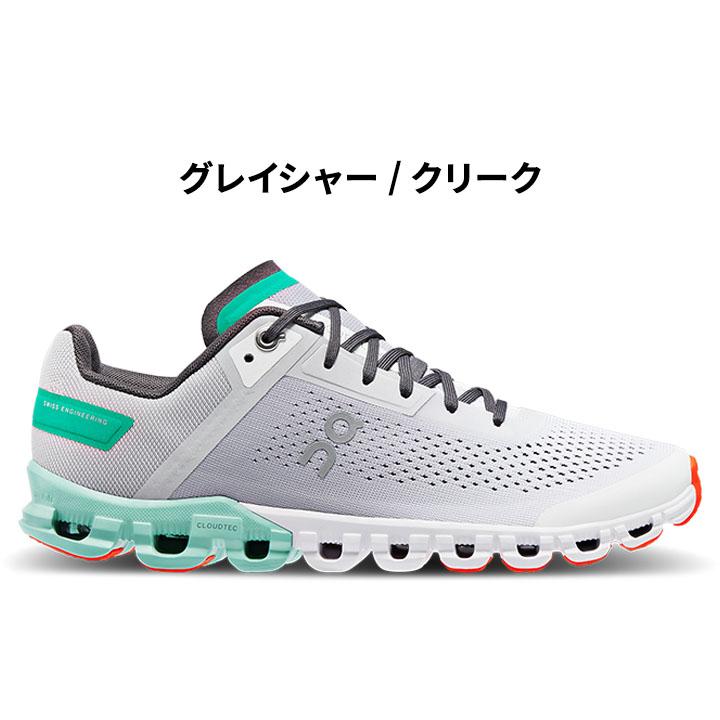 美品 On Cloud Flowクラウドフロー 24cm グレー レディース On（オン） ランニングシューズ レディース クラウドフロー Cloud flow