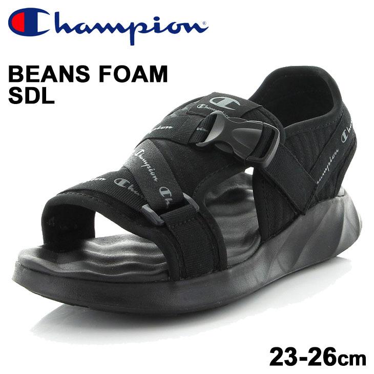 スポーツサンダル レディース チャンピオン Champion Beans Foam Sdl アウトドアスタイル カジュアル 女性 23 26cm サマーシューズ 靴 くつ ブラック Cp Ls056 Cp Ls056 Apworld 通販 Yahoo ショッピング