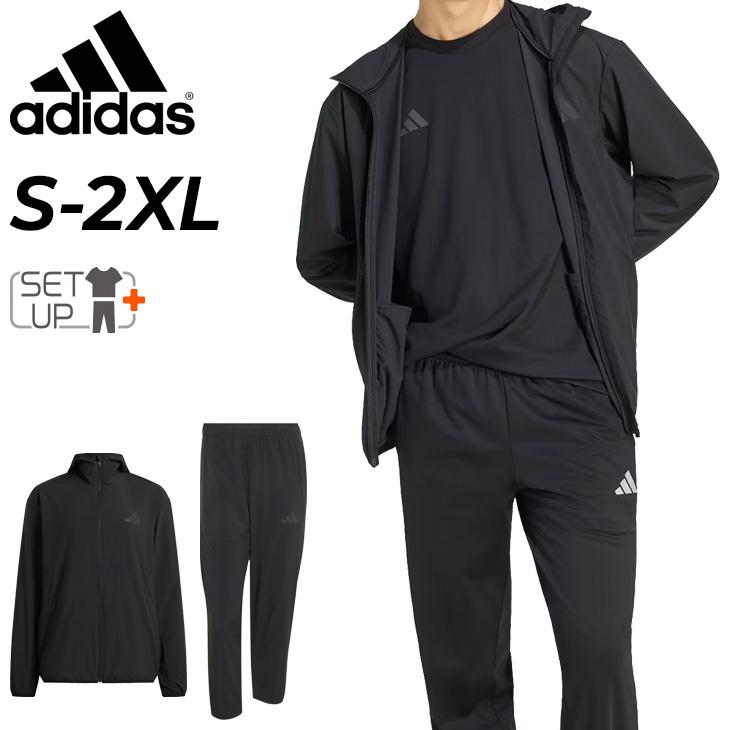  トレーニングウェア 上下セット ランニング　上下Mサイズ adidas（アディダス） トレーニングウェア 上下セット メンズ ウーブン