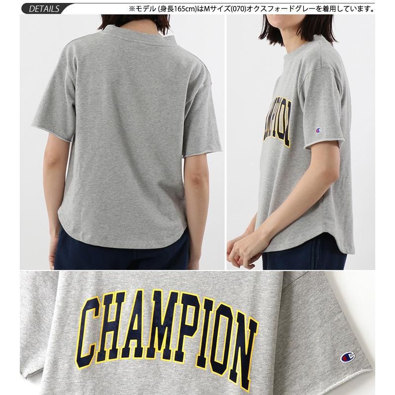 スウェットシャツ 半袖 トレーナー レディース チャンピオン Champion クルーネック ビスエット ロゴ スポーティ カジュアル Cw P011 取寄 Cw P011 Apworld 通販 Yahoo ショッピング