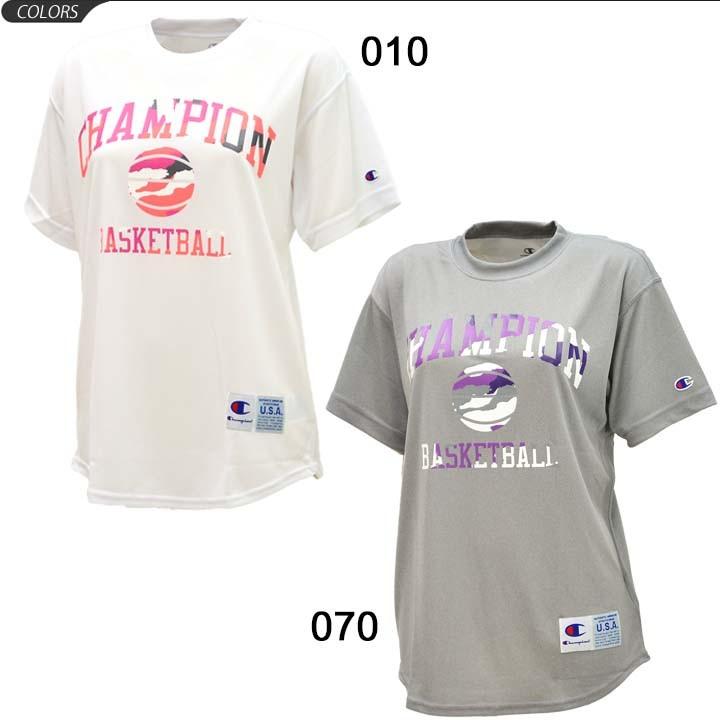 Tシャツ 半袖 レディース チャンピオン Champion バスケットボール トレーニング 女性用 グラフィック スポーツウェア Drysaver トップス Cw Qb356 Apworld 通販 Paypayモール