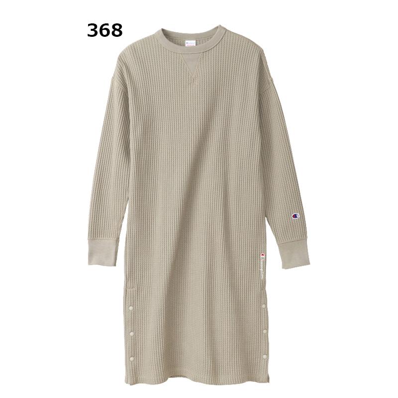 Champion（チャンピオン） 長袖 ワッフル ワンピース サーマル