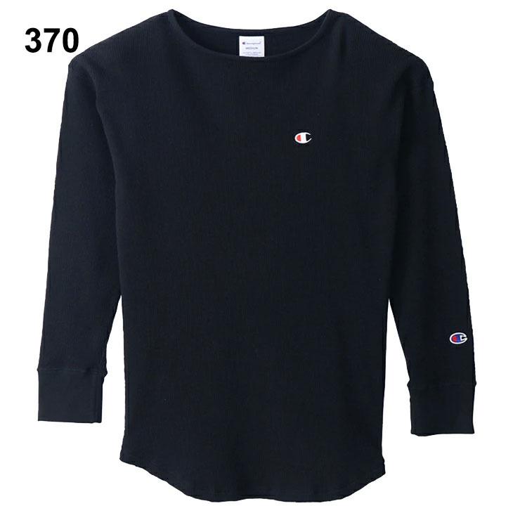 Champion（チャンピオン） 長袖 ワッフルTシャツ レディース 
