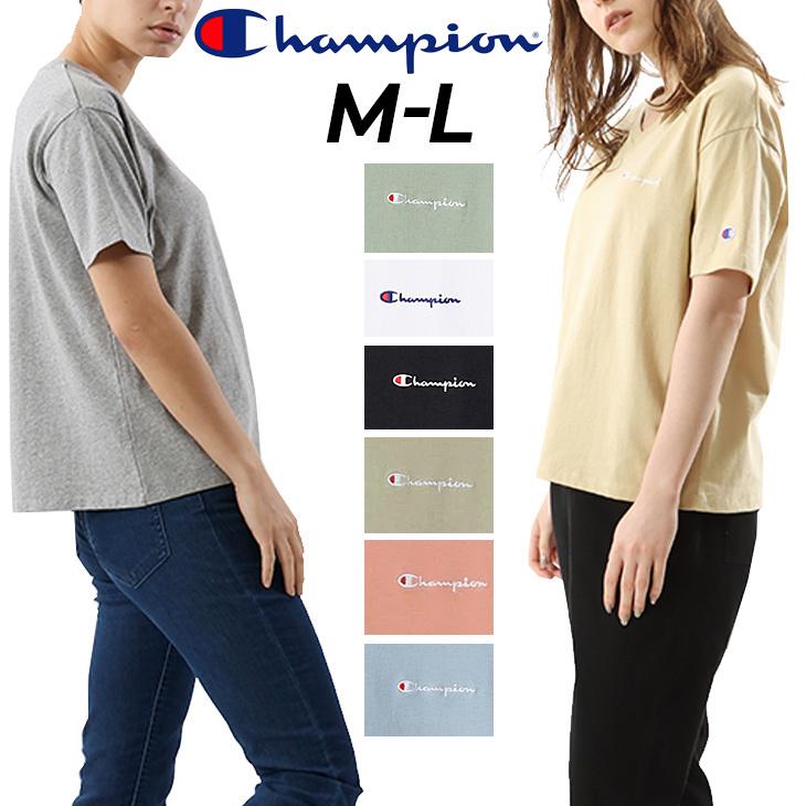 半袖 Tシャツ レディース チャンピオン Champion Vネック スポーツ カジュアル ウェア 女性 シンプル トップス Cw T326 Apworld 通販 Paypayモール