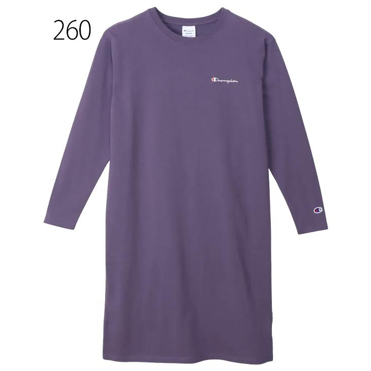 カルアちゃん着用♡カットアウトドレス 長袖 Champion（チャンピオン） 長袖 ワンピース レディース Champion T