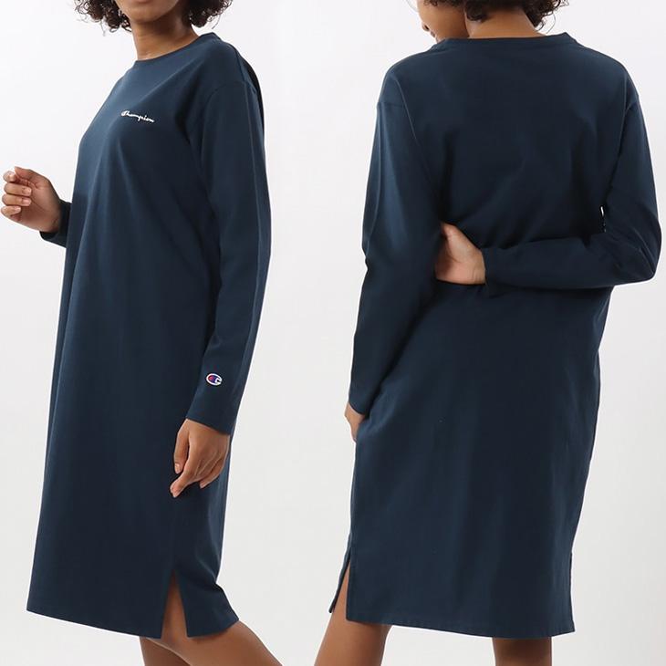 Champion（チャンピオン） 長袖 ワンピース レディース Champion T
