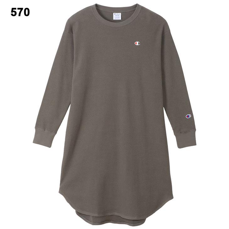 Champion（チャンピオン） ワンピース 長袖 膝丈 レディース