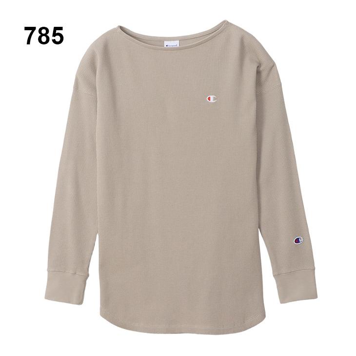 Champion（チャンピオン） 長袖 Tシャツ レディース ワッフル素材 無地