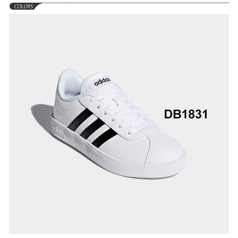 ジュニア スニーカー キッズシューズ 子供靴 ひも靴/アディダス adidas VL COURT 2.0 K /コートシューズ 男の子 女の子 通学 VL-KIDS くつ/DB1831【a108Qpd】 APWORLD - 通販 - PayPayモール