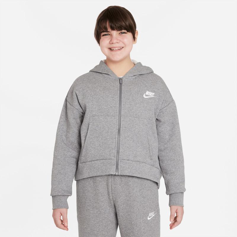ジュニア スウェット パーカー 女の子 130 170cm 子供服 ナイキ Nike Yth ガールズ Nsw クラブ フリース Fz L S フーディ スポーツウェア Dc7118 091 取寄 Apworld 通販 Paypayモール