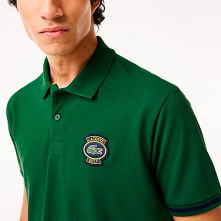 LACOSTE（ラコステ） ポロシャツ 半袖 オーバルロゴワッペン コットン