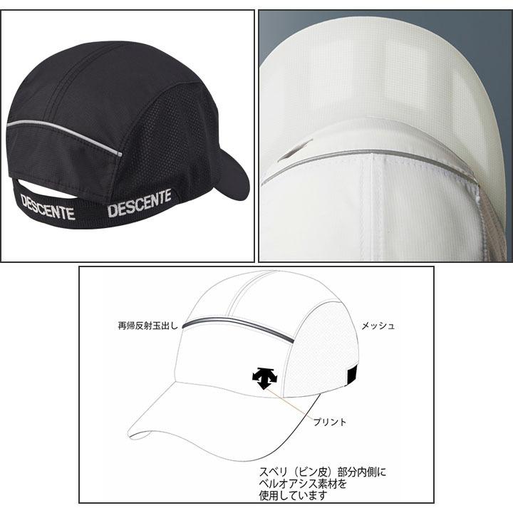 DESCENTE 帽子 メンズ レディース デサント ランニングキャップ