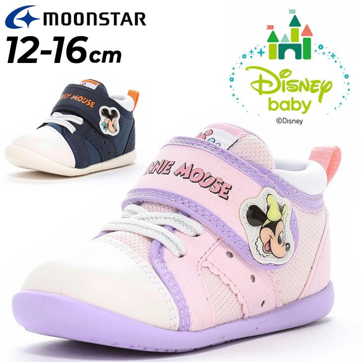 Disney ディズニー ベビーシューズ スニーカー 12-16cm 2E 子供