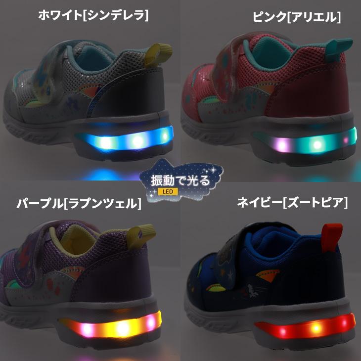 Disney（ディズニー） 光る靴 LED キッズシューズ 14-19cm 2E 子供靴