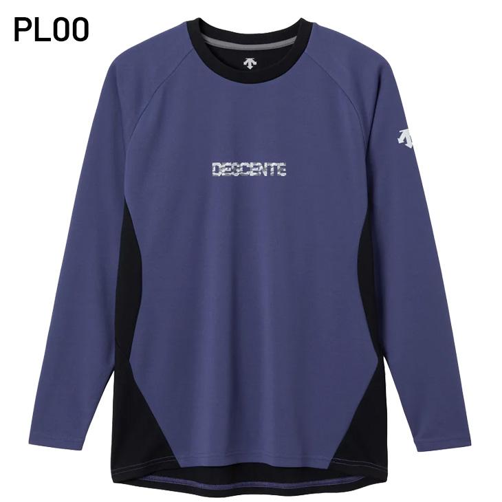 デサント　長袖シャツ　バレーボールウェア　紺.ネイビー　Mサイズ　ポリ綿　未使用 デサント 長袖シャツ バレーボールウェア 紺.ネイビー Mサイズ ポリ綿