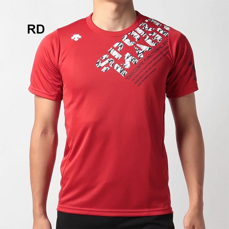 DESCENTE Tシャツ 半袖 メンズ レディース/デサント バレーボール 吸汗