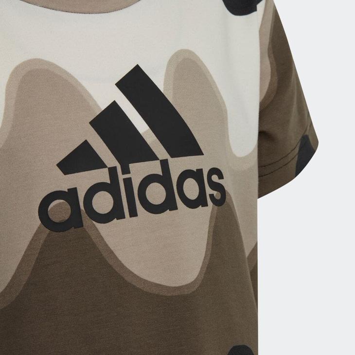 アディダス キッズ ベビー 半袖Tシャツ ショートタイツ 上下 マリメッコ 女の子 100-130cm adidas  2点セット 総柄 スポーツ カジュアル /ECH25【a20Qpd】｜apworld｜16