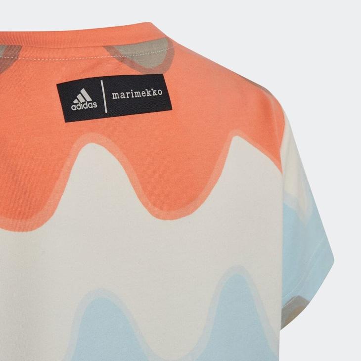 新品 adidas marimekko 130cm 上下セットアップ キッズ adidas（アディダス） キッズ ベビー 半袖Tシャツ ショートタイツ 上下