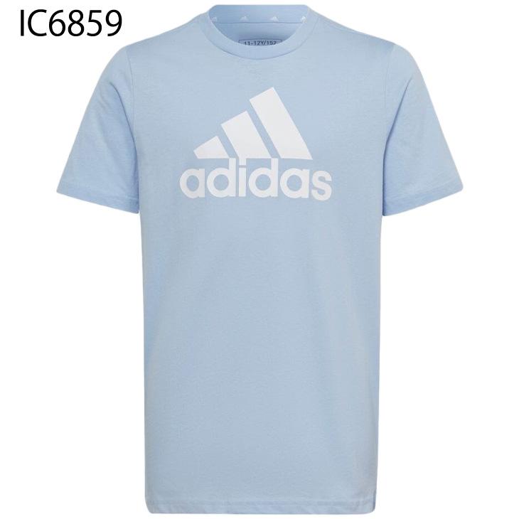 アディダス 半袖 Tシャツ キッズ 140-160cm 子供服 adidas ジュニア スポーツウェア カジュアル ビッグロゴ プリントT 子ども 運動 通学 普段着 トップス /ECN71｜apworld｜03