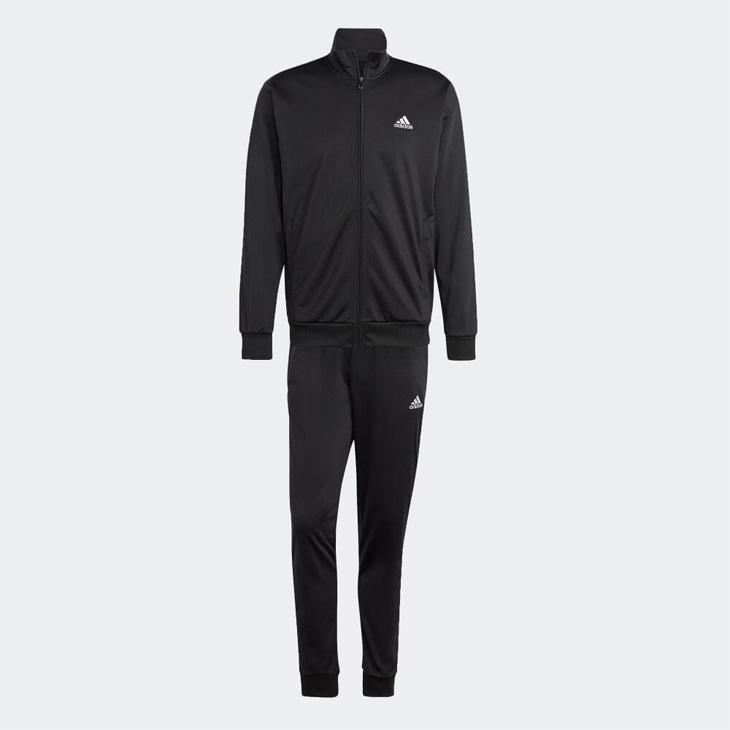 C775【adidas】トレーニングジャケット【メンズM相当】ブラック Adidas Men 3S Woven Jackets Running Black Athletic Suit Set