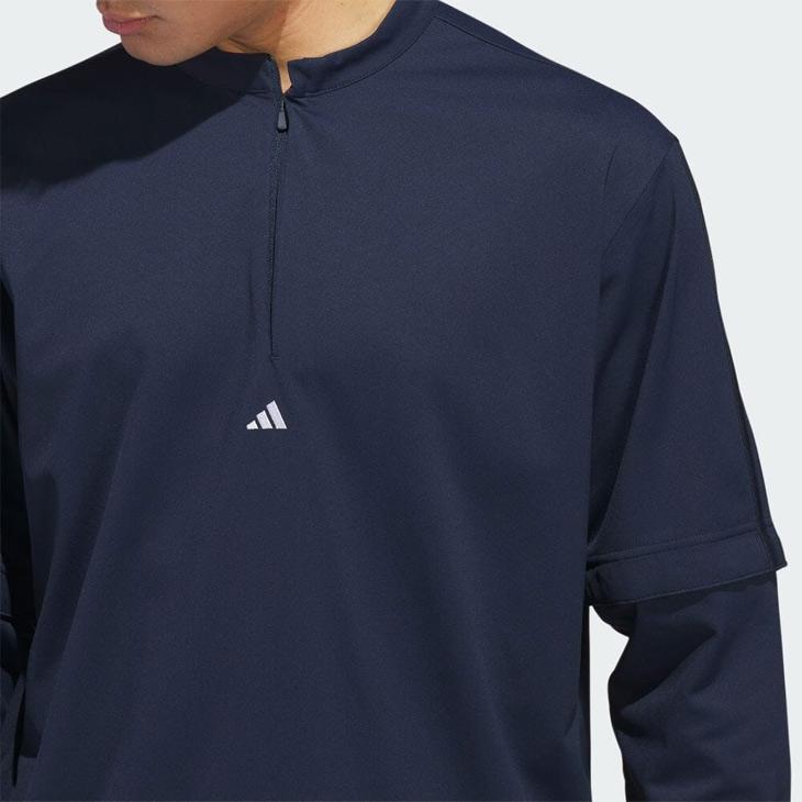 adidas マルボンゴルフ　ネイビーセーター　2XL セール】MALBON レーシークルーセーター【adidas Golf