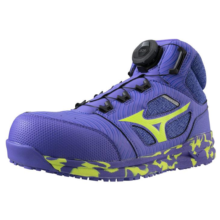 Mizuno 安全靴 青/黄 ミズノ 安全靴 オールマイティ EU33L F1GA230227 ブルー