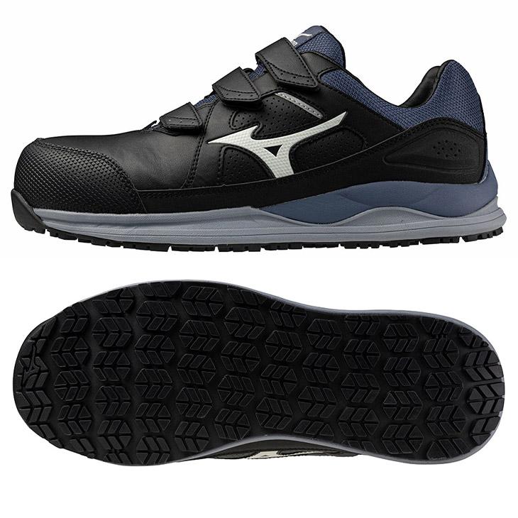 Mizuno 黒 ワーキングシューズ プロテクティブスニーカー BLACK PACK for MIZUNO WORKING