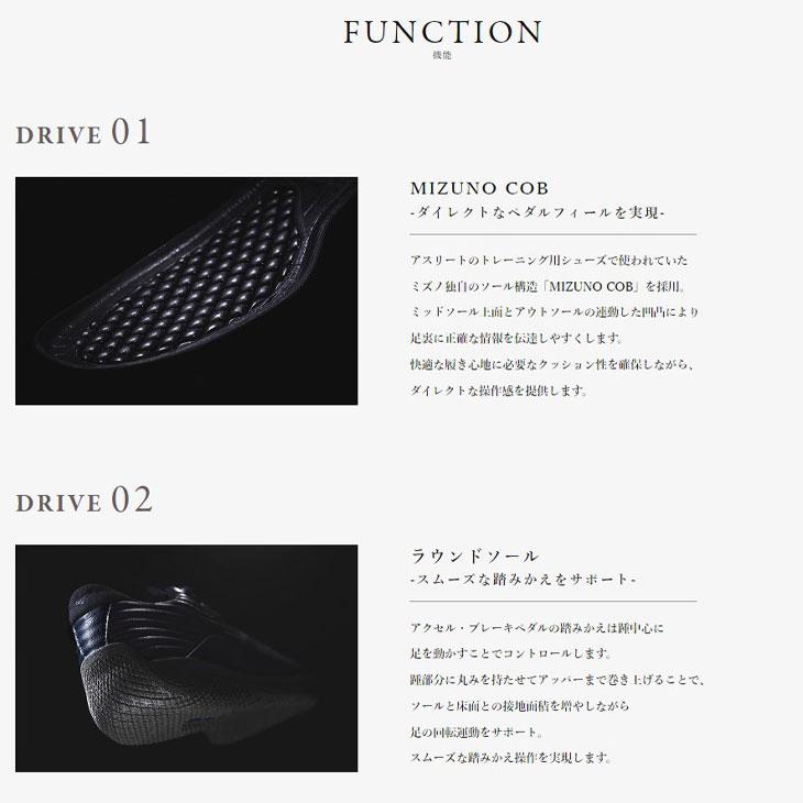 ミズノ ドライビングシューズ メンズ mizuno BARECLUTCH ベアクラッチ 2E相当 スニーカー 男性 ホワイト ネイビー 紳士靴 くつ/F1GC2201｜apworld｜08