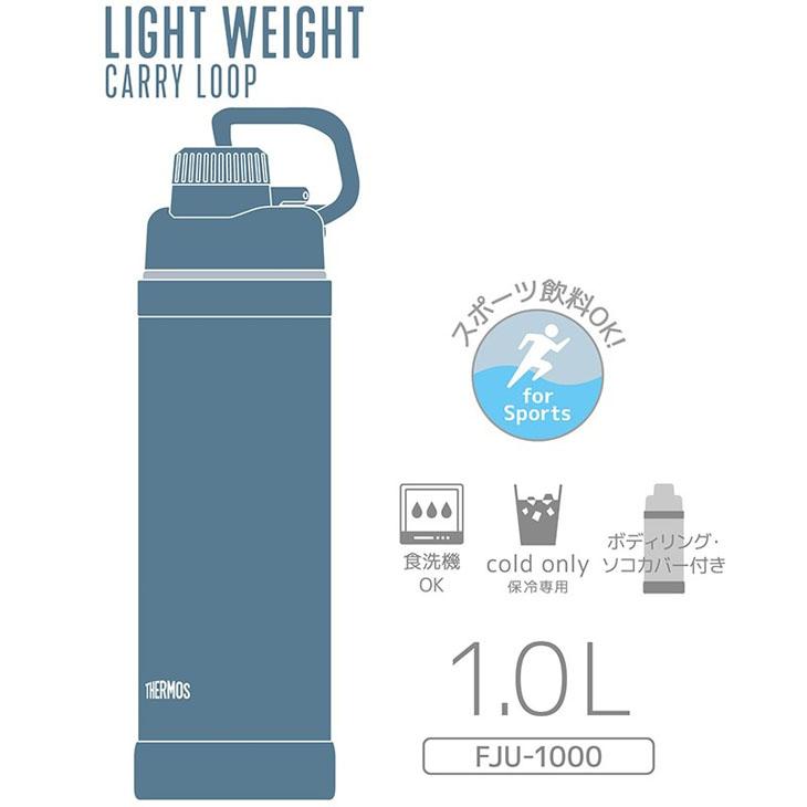 THERMOS（サーモス） 水筒 1.0L 1000ml 保冷専用 真空断熱スポーツ