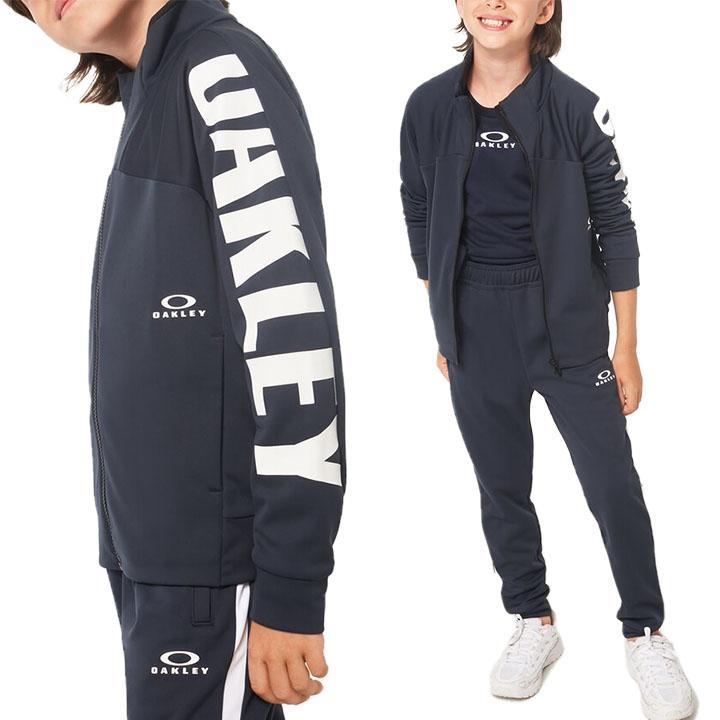 セットアップ オークリー◆ジップアップ ジャケット パンツ◆ネイビー Mサイズ OAKLEY キッズ ジャージ 上下 130-160cm 子供服 オークリー