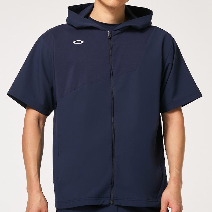 オークリー 2020年モデル ジップアップ ストレッチ パーカー◆ブルー S オークリー 2020年モデル ジップアップ ストレッチ パーカー