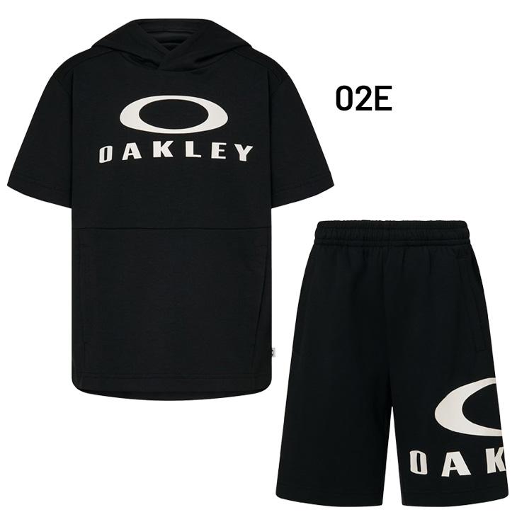 オークリー スウェット キッズ ジュニア 上下 OAKLEY 半袖プルオーバー パーカー ハーフパンツ 130-160cm 子供服 セットアップ 吸汗速乾 /FOA406392-FOA406409｜apworld｜04