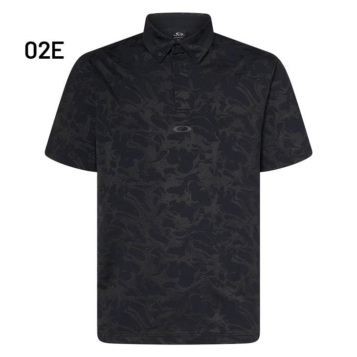 ブルー（ファッション） オークリー 半袖 ポロシャツ メンズ OAKLEY O