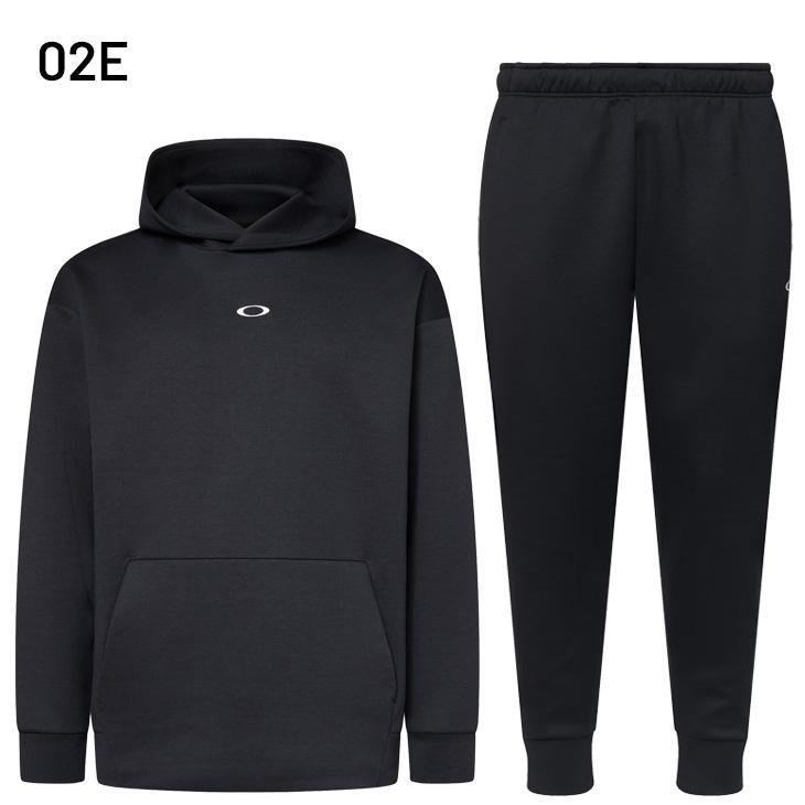オークリー スウェット 上下 メンズ OAKLEY Enhance 長袖パーカー ロングパンツ セットアップ 吸汗速乾 UV(UPF50+) 男性 上下組 トレーニング /FOA408246-408285の画像