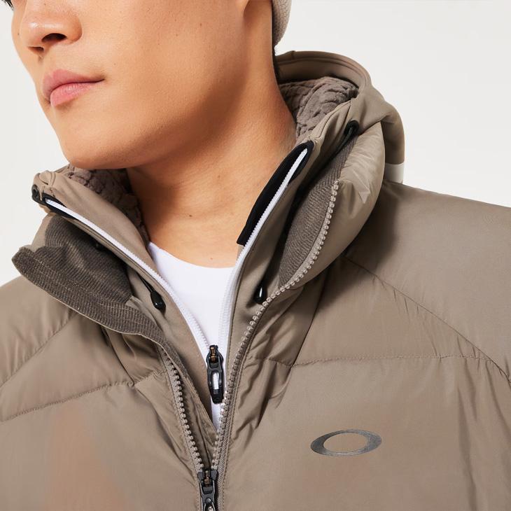 新品　ベージュ系　オークリー　OAKLEY ゴルフ　中綿　ダウン　ベスト OAKLEY（オークリー） ダウンベスト スカル ダイヤゴルナル ダウン