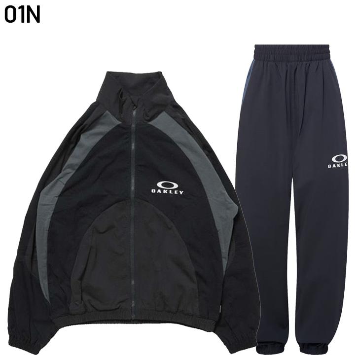 オークリー ジュニア ジャージ 上下セット キッズ 130-160cm OAKLEY ジャケット ロングパンツ 子供用 セットアップ 子供服 吸汗速乾 UVカット /FOA408820-SET_1