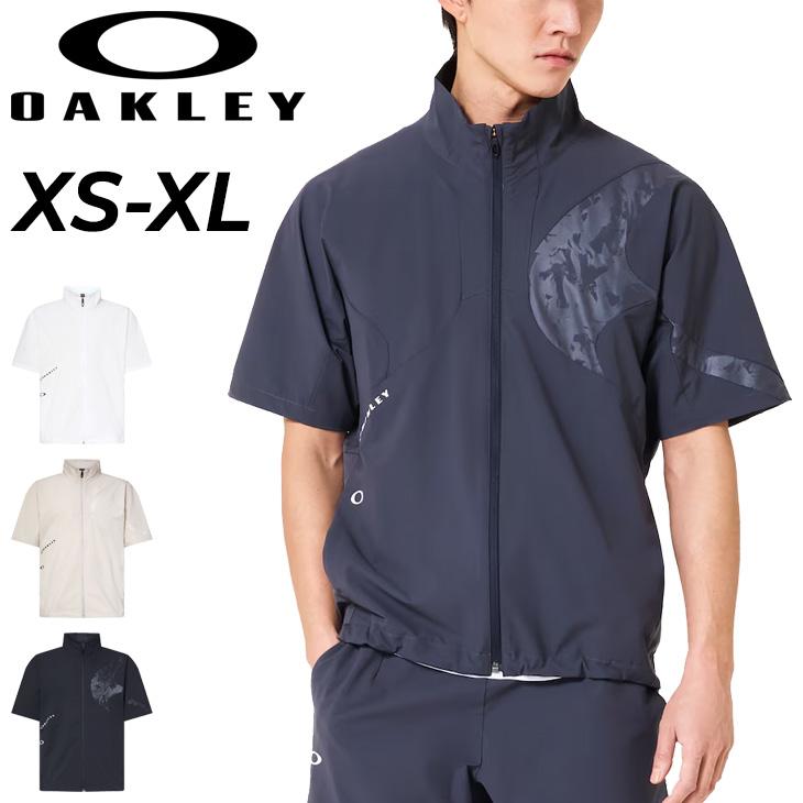 oakleyオークリー 半袖　ナイロンジャケット　スカル　美品 OAKLEY（オークリー） 半袖ジャケット メンズ ウーブンジャケット 薄手