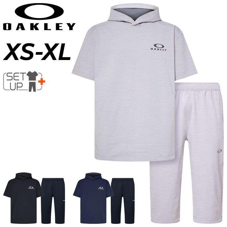 OAKLEY（オークリー） メンズ 半袖パーカー 7分丈パンツ 上下 OAKLEY