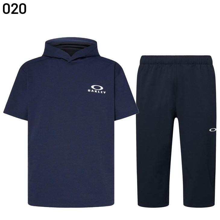 OAKLEY（オークリー） メンズ 半袖パーカー 7分丈パンツ 上下 OAKLEY