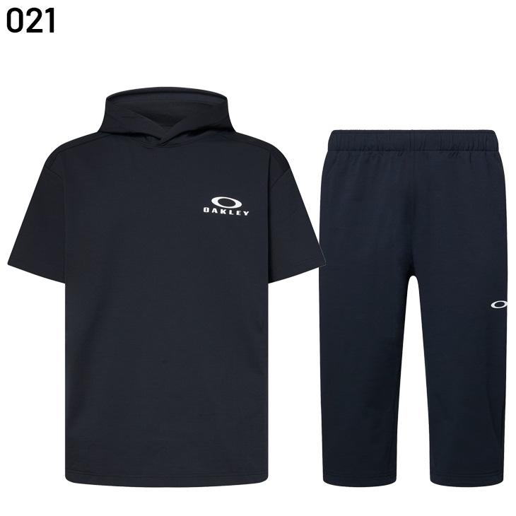 OAKLEY（オークリー） メンズ 半袖パーカー 7分丈パンツ 上下 OAKLEY