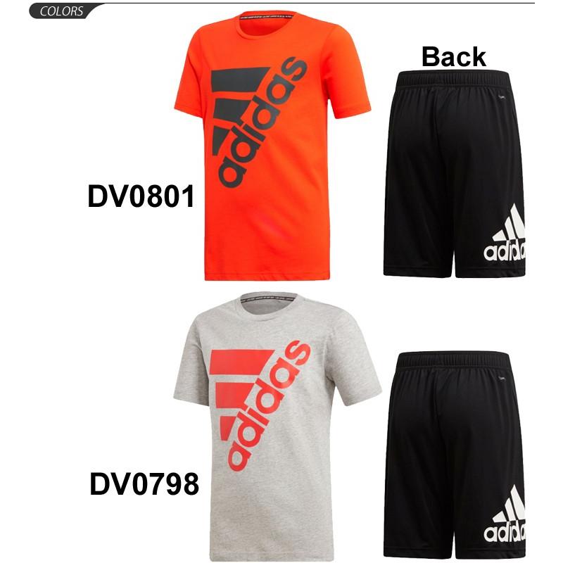 adidas キッズ 半袖Tシャツ ハーフパンツ 上下セット 2点セット