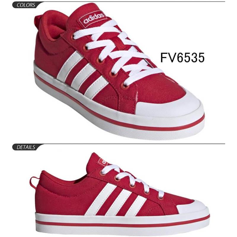 スニーカー キッズ ジュニア シューズ 子供靴/アディダス adidas ブラバダスケート BRAVADASKATE K KXY39 赤 レッド系 くつ/FV6535【a20Qpd】｜apworld｜02