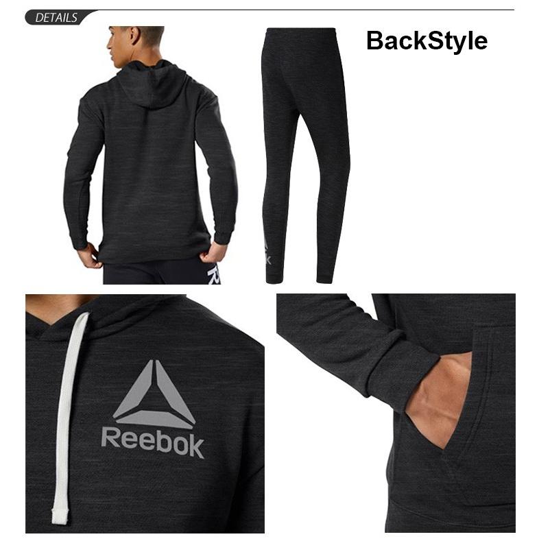 スウェット 上下セット メンズ リーボック Reebok TE マーブル プルオーバーパーカー ロングパンツ 上下組 裏フリース スエット  スポーツ/FVM26-FVM27