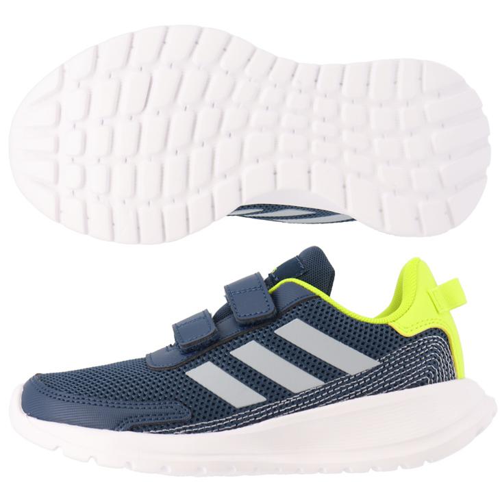 キッズ シューズ ジュニア スニーカー 17-21.5cm 子供靴 アディダス adidas テンソーラン TENSAUR RUN C/男の子 女の子 運動靴 スポーツ カジュアル 紺 /FY9196｜apworld｜02