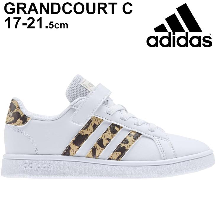 キッズ スニーカー シューズ ジュニア 17 21 5cm 子供靴 アディダス Adidas グランドコート Grandcourt C コートスタイル 女の子 男の子 ゴム紐 Fz3516 Apworld 通販 Paypayモール
