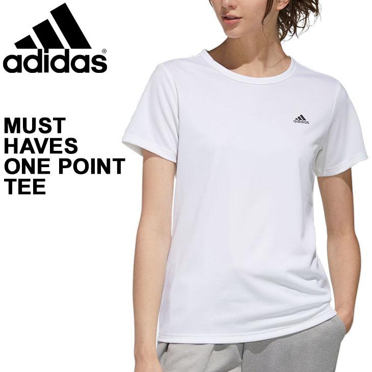Tシャツ 半袖 レディース アディダス Adidas W Mh ワンポイント Tee スポーツウェア 白 ホワイト 女性 クルーネック トレーニング ランニング Gun76 Fm5299 Apworld 通販 Paypayモール