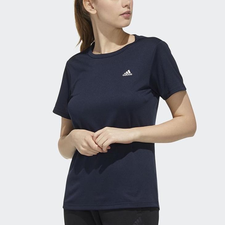 Tシャツ 半袖 レディース アディダス Adidas W Mh ワンポイント Tee スポーツウェア ネイビー 紺 女性 クルーネック トレーニング ランニング Gun76 Fm5301 Apworld 通販 Paypayモール