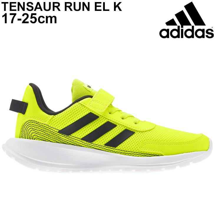 スニーカー キッズ シューズ ジュニア 17 25 0cm 子供靴 アディダス Adidas テンソーラン Tensaur Run El K スポーティ カジュアル Kyy58 蛍光系 H Apworld 通販 Paypayモール