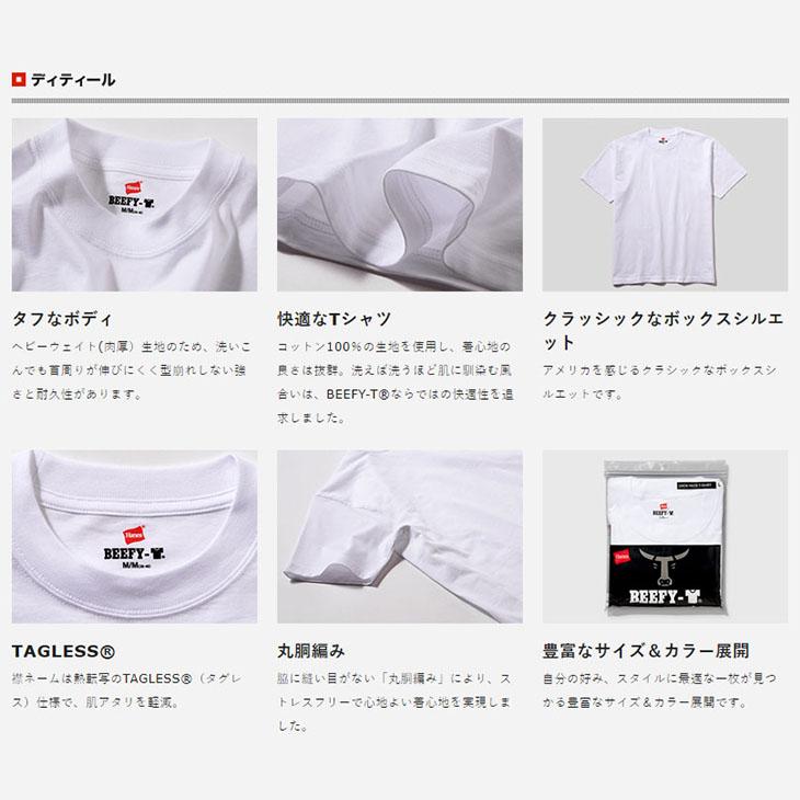 Hanes（ヘインズ） Tシャツ 長袖 2枚組 メンズ ビーフィー BEEFY-T
