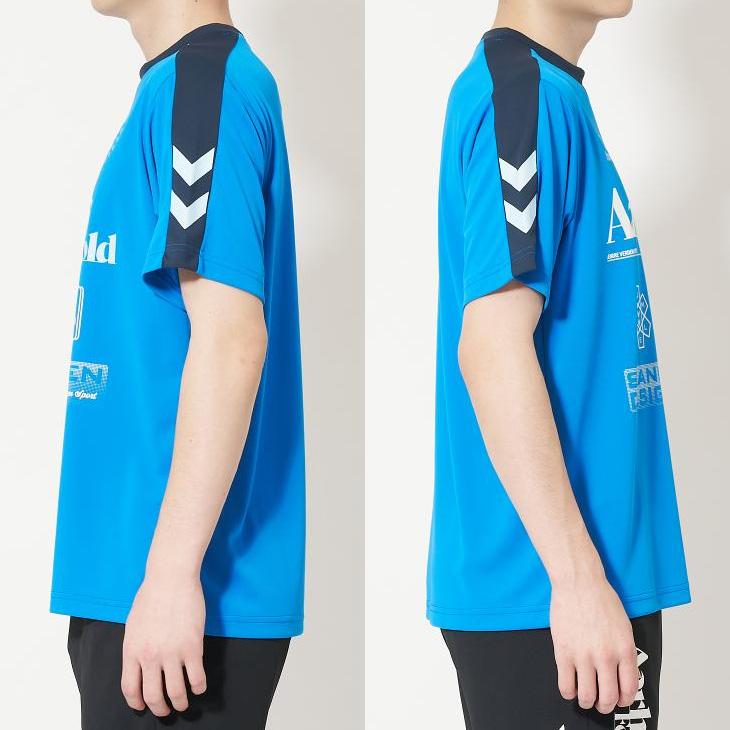 hummel ヒュンメル 半袖 Tシャツ メンズ プラクティスシャツ